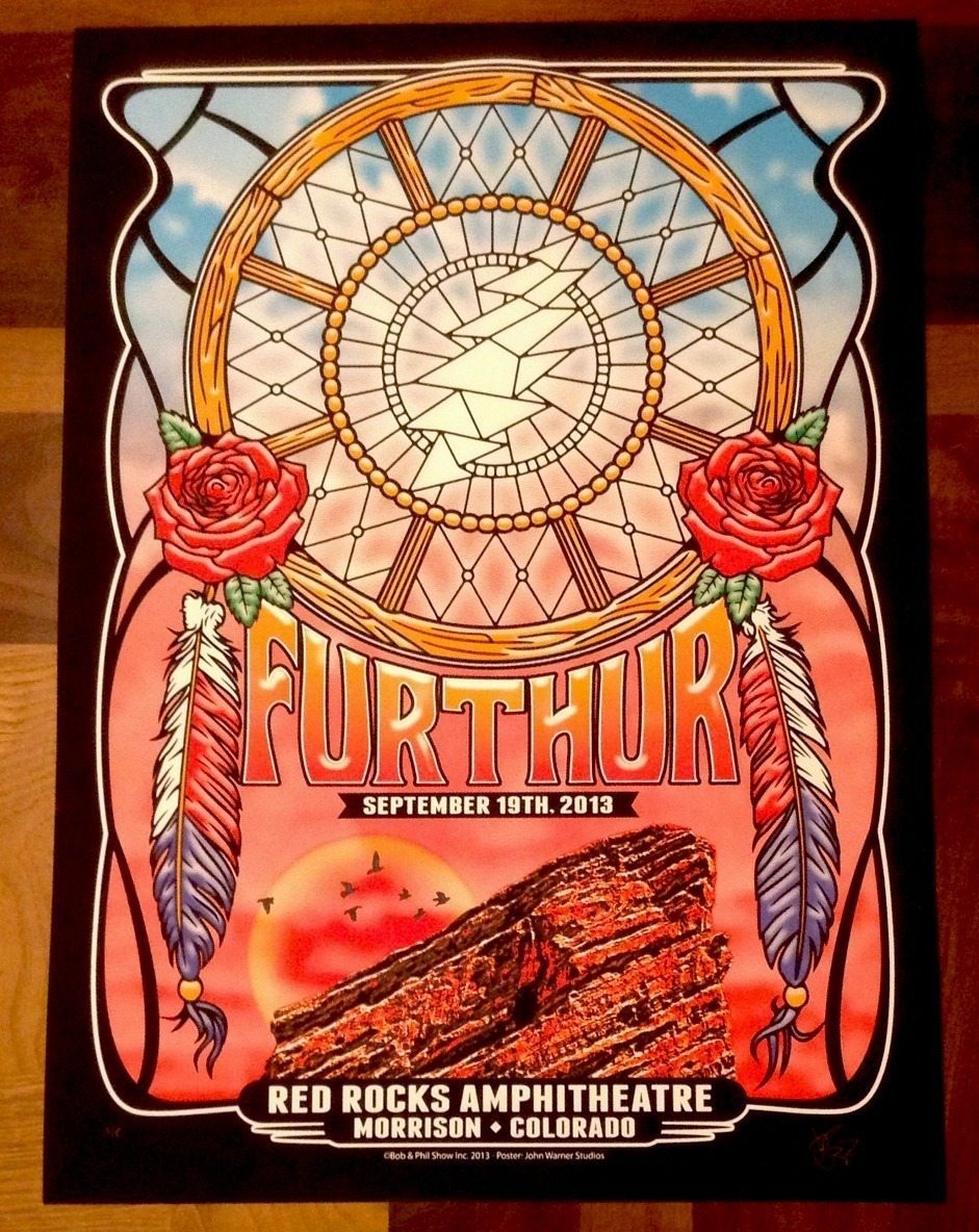 Furthur Red Rocks 9/19/2013 poster