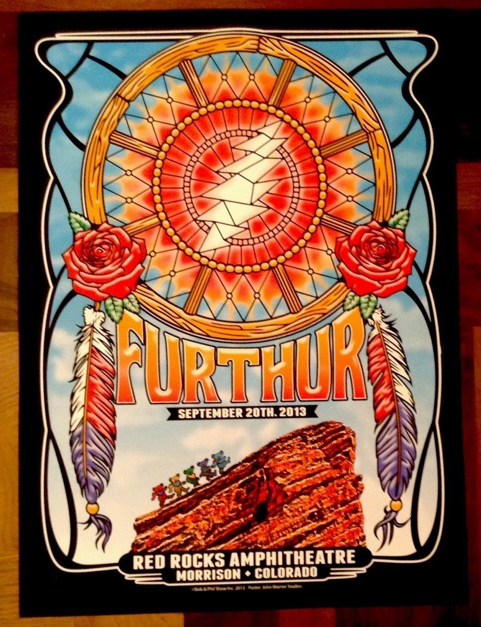 Furthur Red Rocks 9/20/2013 poster