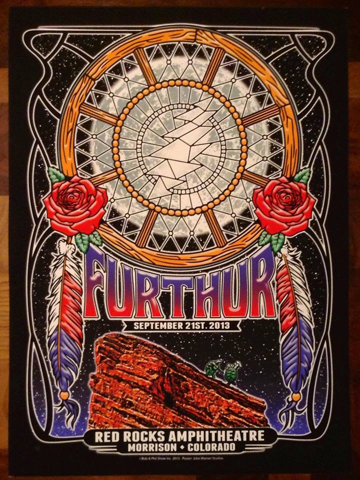 Furthur Red Rocks 9/21/2013 poster